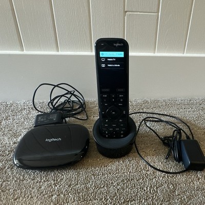 Logitech Harmony Touch Remote w/ Hub & Charging Dock, Power Adapters, Black