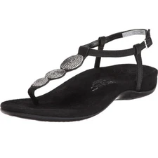 Vionic Womens Rest Lizbeth Backstrap Sandal Black Size 8.5 Wide NEW