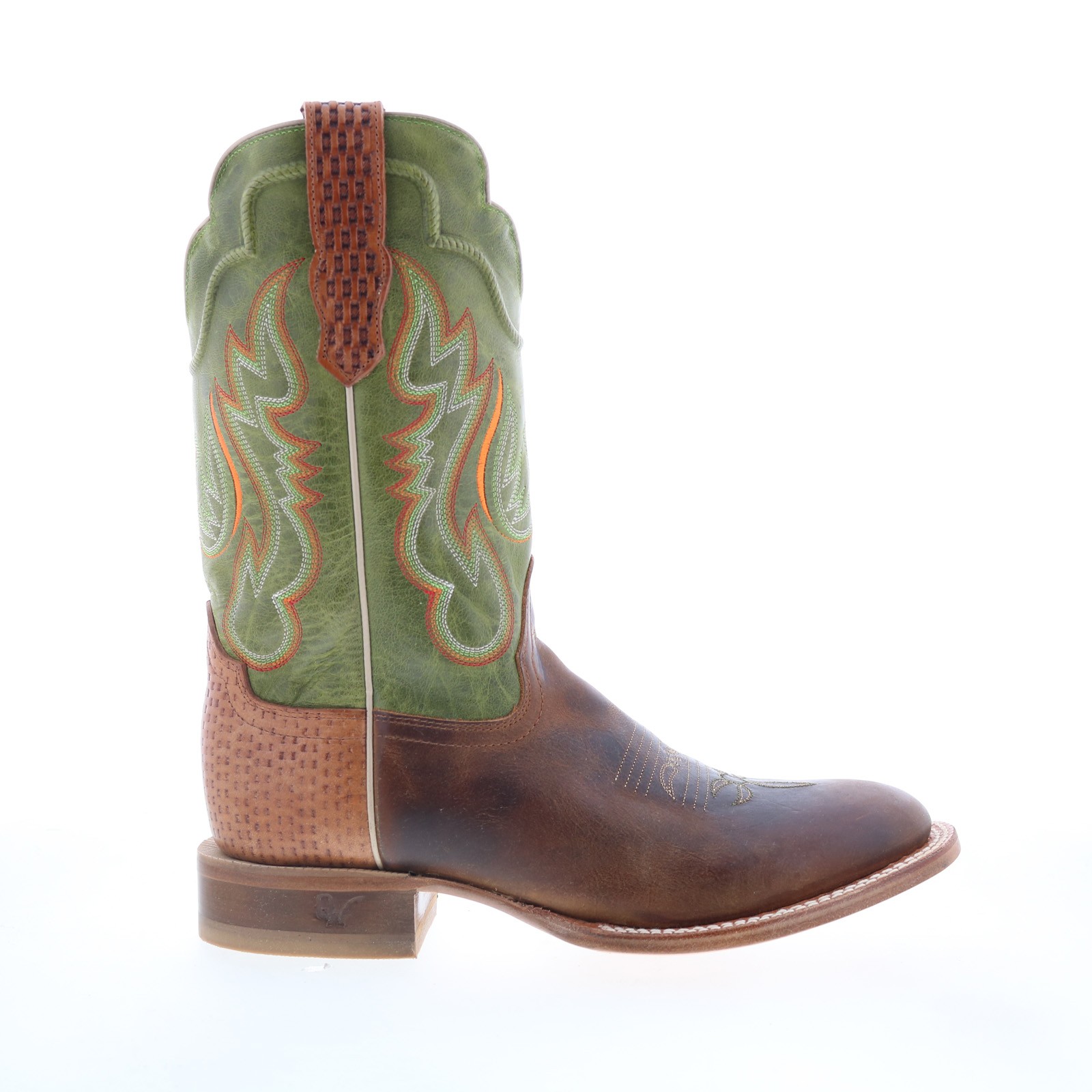 Мужские коричневые кожаные ботинки в западном стиле без застежки Outlaw Snip Toe 60303 9