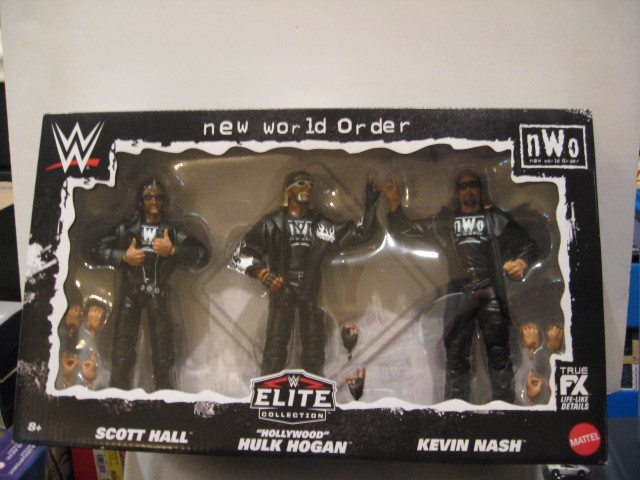 MATTEL NWO ELITE COLLECTION WWE 3 PACK SCOTT HALL, HULK HOGAN