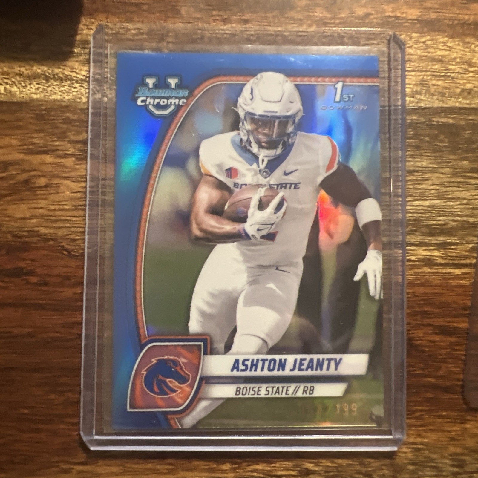 2024 Bowman University Chrome - Ashton Jeanty #17 Blue Refractor /199 (RC)