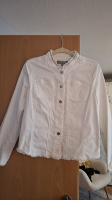 Damen Jeansjacke Weiß Gr 40 Thom By Thomas Rath