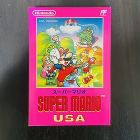 Super Mario USA With Box & Manual Nintendo Famicom 1992 Japanese Version HVC-MT
