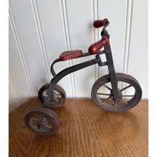 Doll Tricycle VINTAGE Metal Frame Bike Working Decor