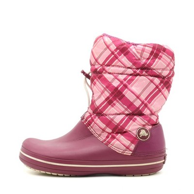 Crocs Damen Winterstiefel Rosa Synthetik Halbstiefel Winterschuhe EU 37-38