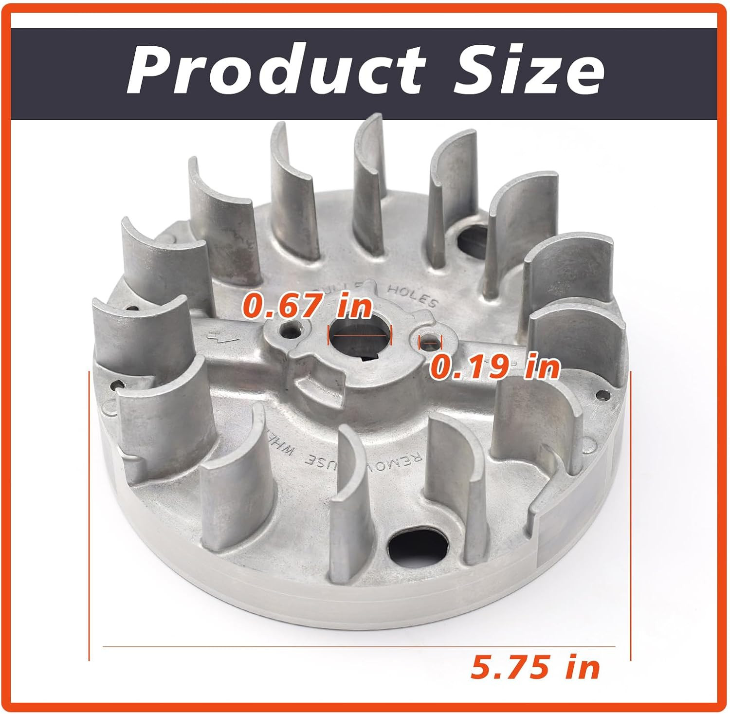 590544 Flywheel Lawn Mower Replacement Parts, Compatible with Briggs & Stratt...