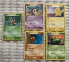 Bundle of 5 Vintage Pokemon Cards Seedot Duskull Pikachu Diglett Treecko