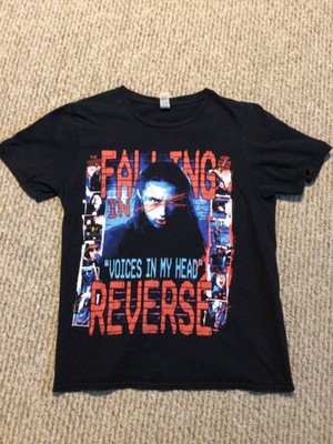 Falling In Reverse Ronnie Radke Voices In My Head Double Side Graphic Shirt Sz S