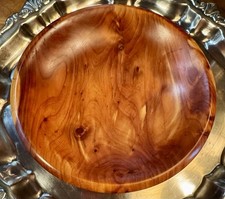 Vintage Handcrafted Solid Wooden Cedar Bowl 7 Inch