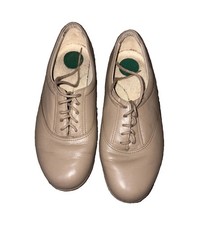 SAS Women s Beige Lace-Up Tap Dance Shoes Dance Footwear MPN 51257