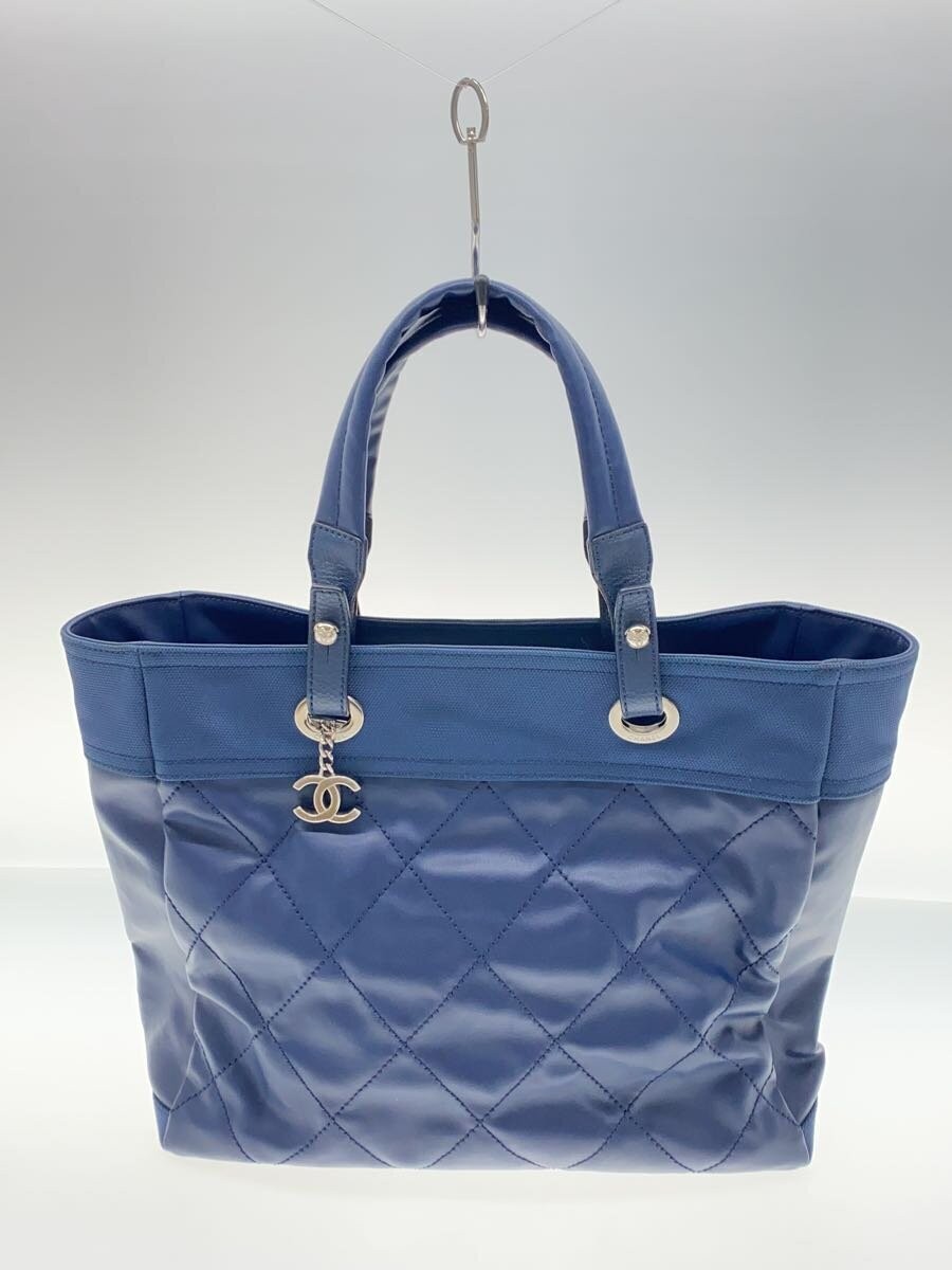 CHANEL Navy PVC Tote Bag A34209