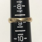 Vintage 14K Gold 3 Diamond Ring sz 9 Wedding Gypsy Band 5.75g — photo 7