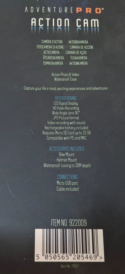 Adventure Pro-Action Cam - Unused - Image 2 of 4