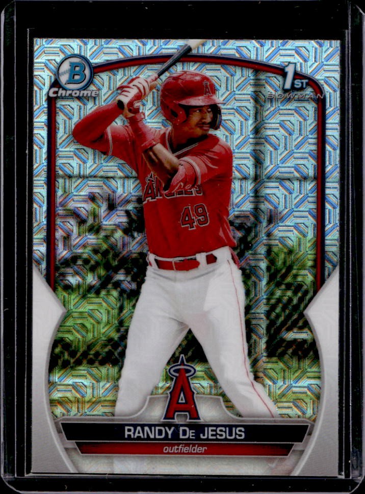 2023 Bowman Randy De Jesus Chrome Mega Box Mojo Refractor 1st #BCP-19