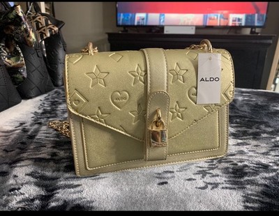 ALDO Gold Women s Shoulder Bag with chain strap