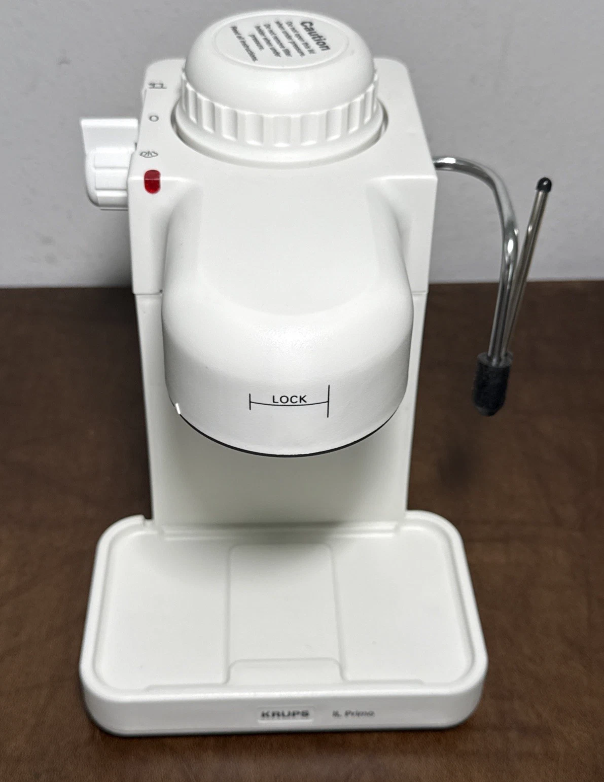 KRUPS IL Primo Cappuccino Espresso Coffee Maker Frother Base Unit White Tested