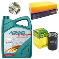 MotoröL Filter Set 0W-30 5 Liter + ÖLablassschraube FüR Audi Coupe 80 100 A6 2.8