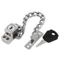 Window Guard Door Restrictor Safety Security Chain Lock w Key