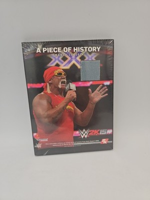 WWE 2K15 Hulk Hogan A Piece Of History Raw Mat Fanatics Authentic Plaque New.