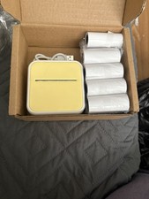 NIIMBOT B21 Yellow Label Maker with USB Cable and 5 Label Rolls
