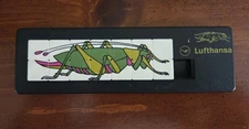 Vintage Lufthansa Grasshopper Sliding Puzzle Airlines Advertising Memorabilia