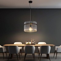 Pendellampe HäNgeleuchte Esstischlampe Glas Rauch Wohnzimmerleuchte H 150 Cm