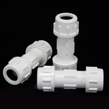PVC Quick Connection Pipe Joint 20mm-160mm White/Blue/Gray Water Supply Pipes
