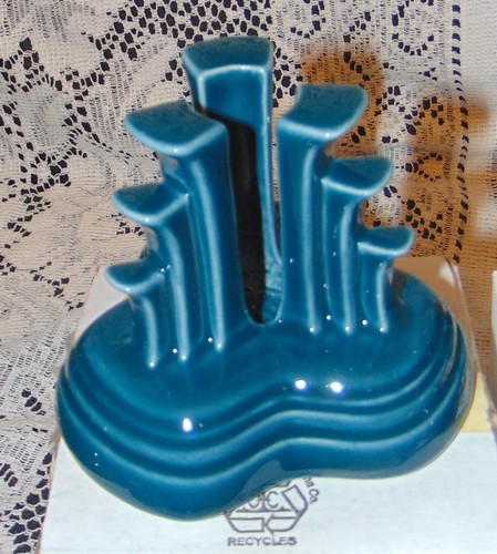 Fiesta Retired Juniper Tripod Candleholders "New" Fiestaware..Minty w Boxes - Picture 2 of 6