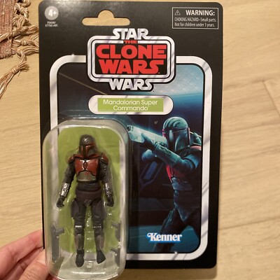 Star Wars Vintage Collection Clone Wars Mandalorian Super Commando Figure