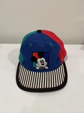Vintage Mickey & Co. Walt Disney Fresh Caps Drew Pearson Green Red Blue Kids Hat