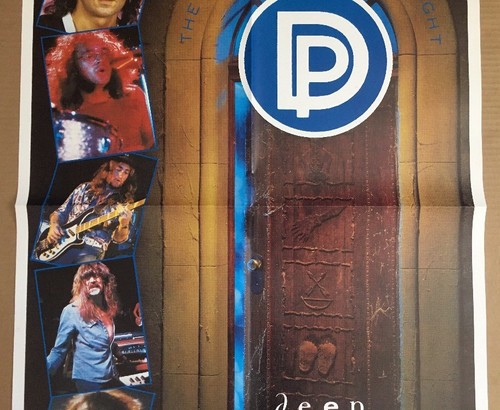 Original Vintage Poster Deep Purple The House Of Blue Light Pin-up 80er Promo - Bild 3 von 11
