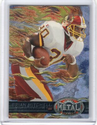 BRIAN MITCHELL 1997 Skybox Metal Universe #154 - REDSKINS