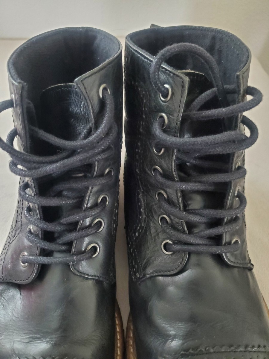 Boots Ankle Jeffrey Tyler Men SIZE 11 Leather Brogues Lace  display picture 1
