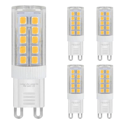 G9 LED 5W = 40W Light Bulb WARM WHITE Replacement For G9 Halogen Capsule Bulbs