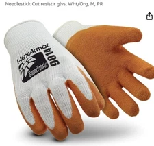 SuperFabricResistant Gloves HexArmor Sharpsmaster II Highest Needlestick Rating