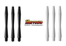 3 Sets Harrows Speedline Medium Dart Shafts   Black or White - Ships w/ Tracking