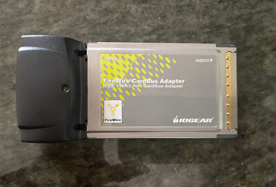Iogear Firewire Cardbus Adapter 3 Port Cardbus Card Model GPF113 