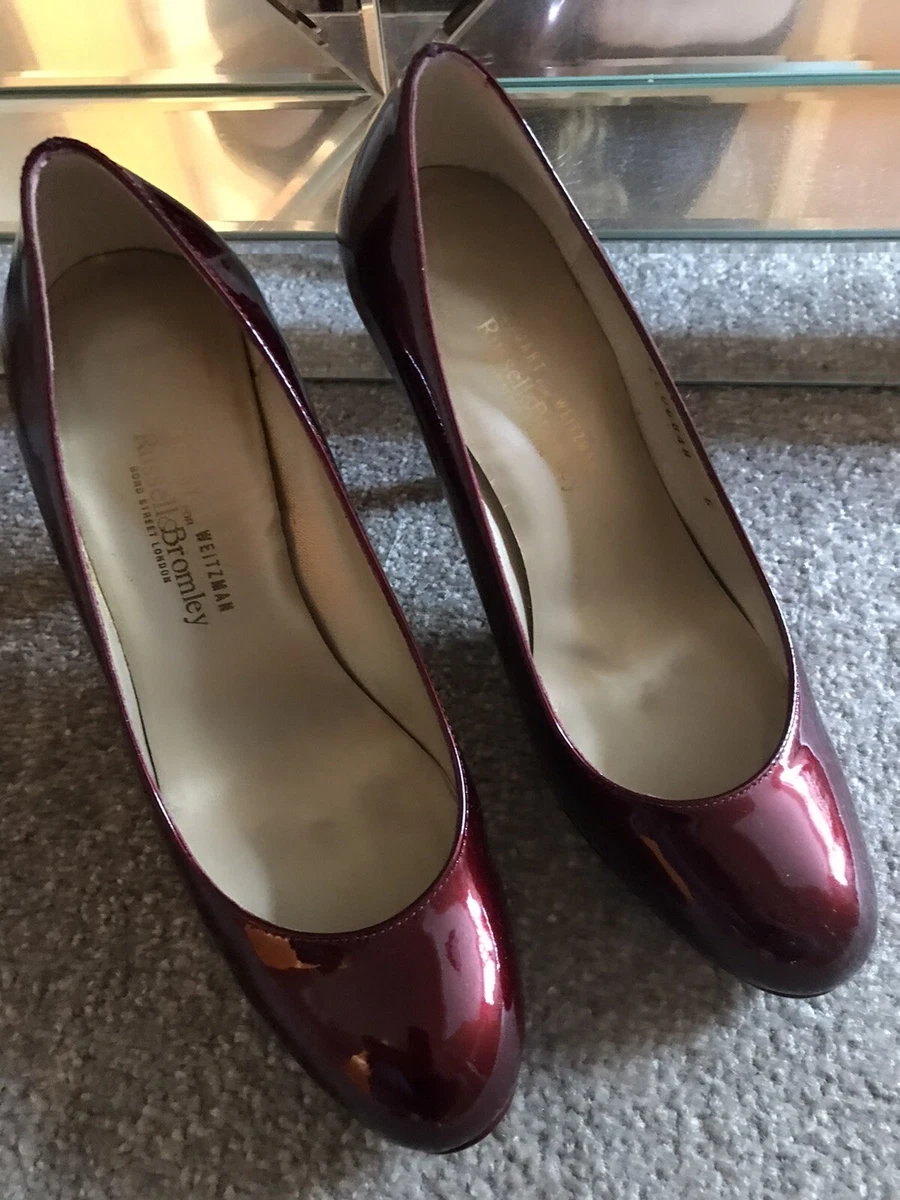 Russell Bromley Ladies Highheels Shoes Size UK 3. Cherry Colour