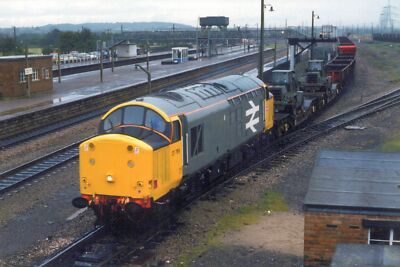 Foto Eisenbahn 6x4 Class 37 37799 Speedlink Güterzug am Sieben Tunnel Jcn 28.8.86