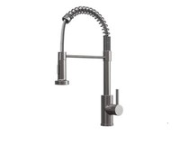 ETAL Contra Pull-Out Kitchen Mixer Tap Brushed Steel