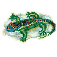 Lizard Bead Cross Stitch Kit Mill Hill 2017 Spring Bouquet MH181713