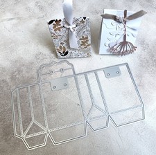 Stanzschablone/ Cutting dies komplette Geschenkbox Schachtel f. A4, 7x10 x4,5 cm