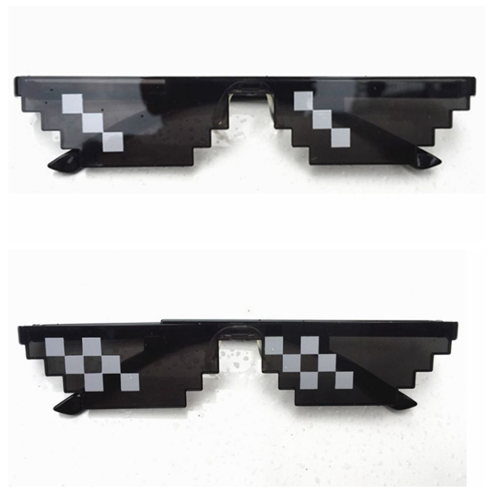 1x Cool Thug Life Glasses Unisex Mosaic 8 Bit Pixel Deal With IT Sunglasses Mlg eBay