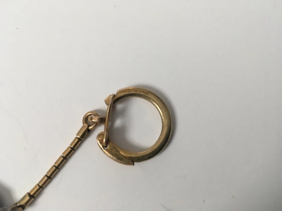 Antiguo Llavero Esterlina “Motores Allison Turbo Prop” En Anillo Lleno de Oro 12K Foto 4 de 4