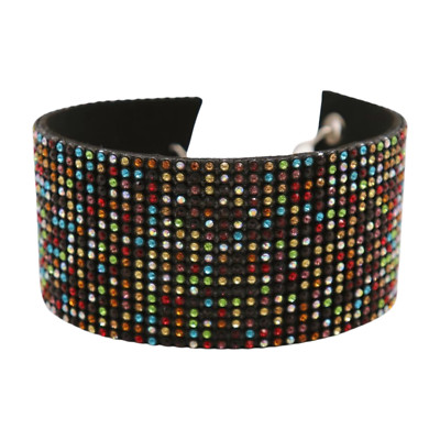 Women Boot Chain Bracelet Shoe Strap Anklet Charm Multicolor Rhinestones Jewelry