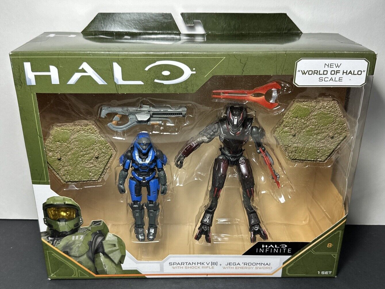 Halo Infinite Spartan MK V [B] & Jega 'Rdomnai 2 Pack Action Figures Sealed  NIB