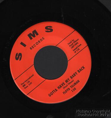 Hear 1963 Floyd Tillman M- 45  Gotta Have My Baby Back / I'll Never Get Over You