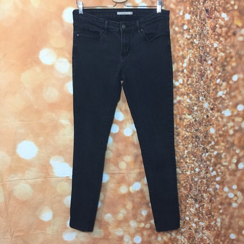 Womens Size 29 Black Grey Wash Jeans Levis 711 Skinny Stretch Denim Pants |  eBay