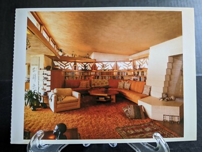 FRANK LLOYD WRIGHT Randall Fawcett 1954-1955 House Los Banos Cali CA Postcard 