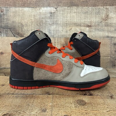 Nike Dunk High Team Orange Light Bone Browns Men's Size 10 OG